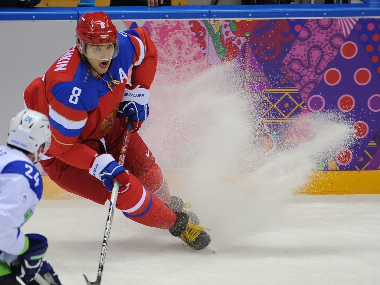 Обои хоккей, лёд, россия, александр овечкин, сочи 2014, sochi 2014 olympic winter games, xxii зимние олимпийские игры, hockey, ice, russia, alexander ovechkin, sochi 2014, the xxii winter olympic games разрешение 2000x1407 Загрузить