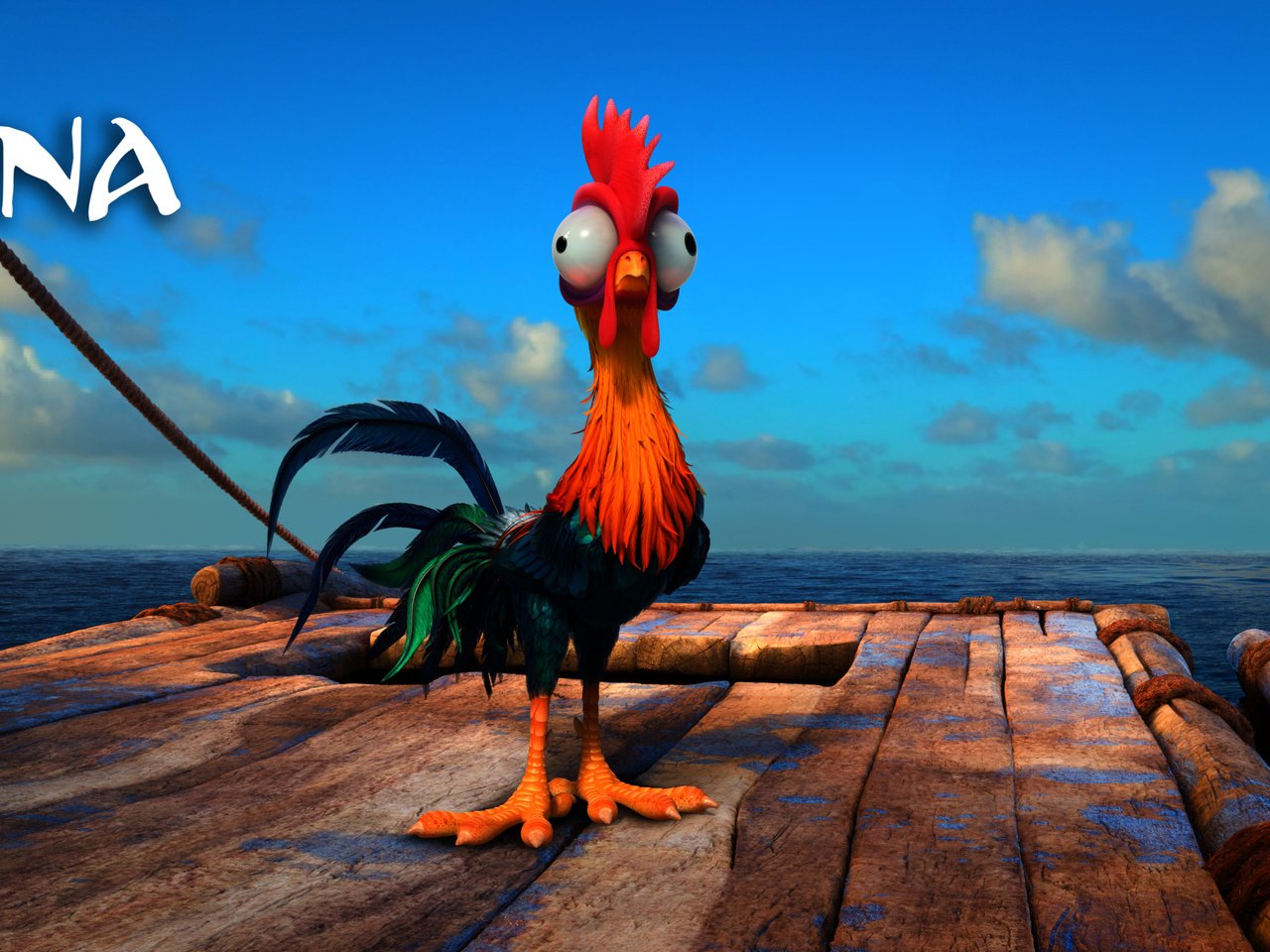 Обои дисней, моана, heihei, хей-хей, disney, moana, hey-hey разрешение 3840x1608 Загрузить