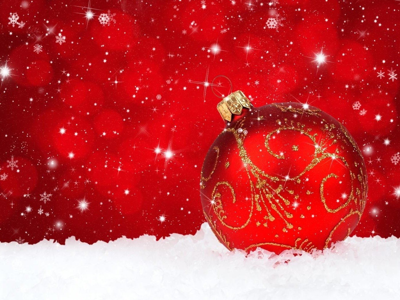 Обои снег, золотой, новый год, встреча нового года, узор, елочная, красный, игрушка, шар, праздники, шарик, рождество, christmas, snow, gold, new year, pattern, red, toy, ball, holidays разрешение 2560x1600 Загрузить