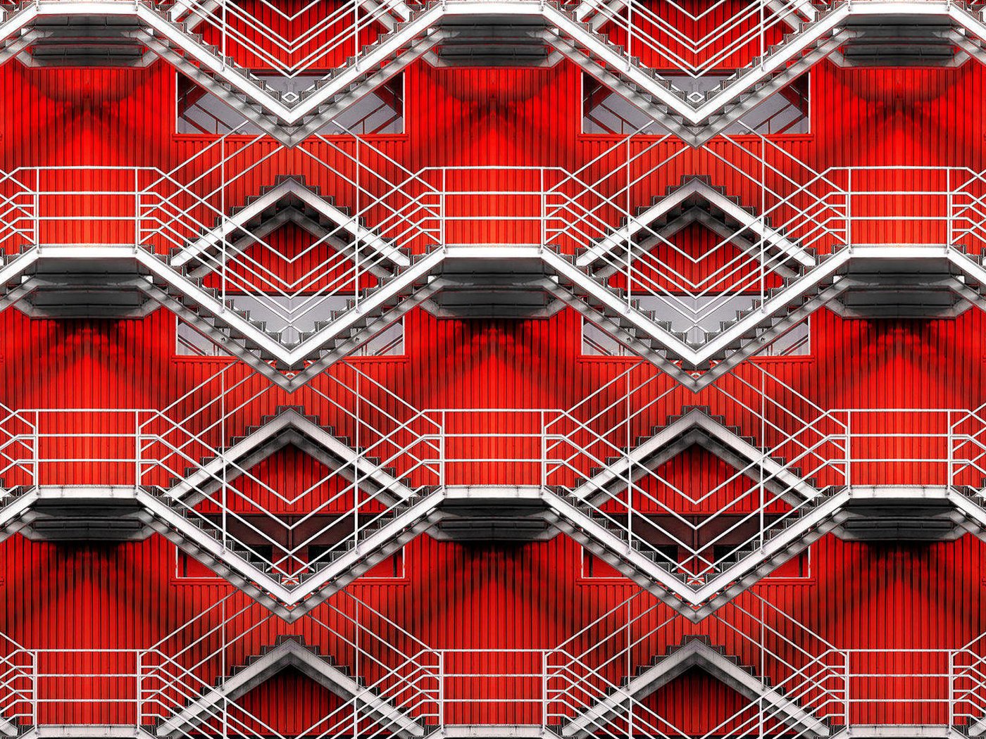 Обои ступеньки, стена, здание, лестницы, фасад, red labyrinth, alfon no, steps, wall, the building, stairs, facade разрешение 1920x1143 Загрузить