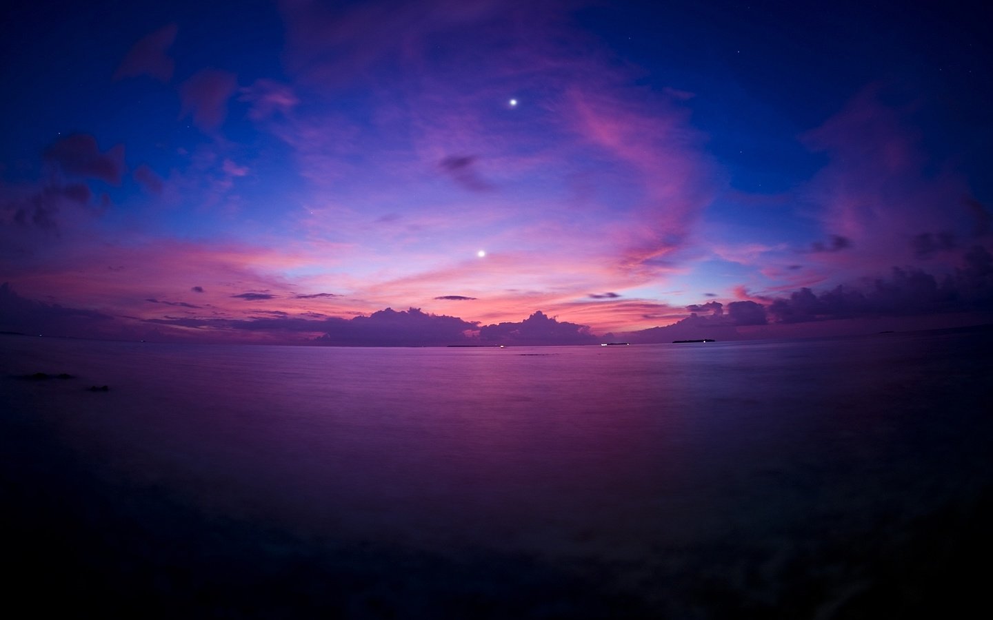 Обои небо, вода, вечер, закат, море, the sky, water, the evening, sunset, sea разрешение 1920x1200 Загрузить