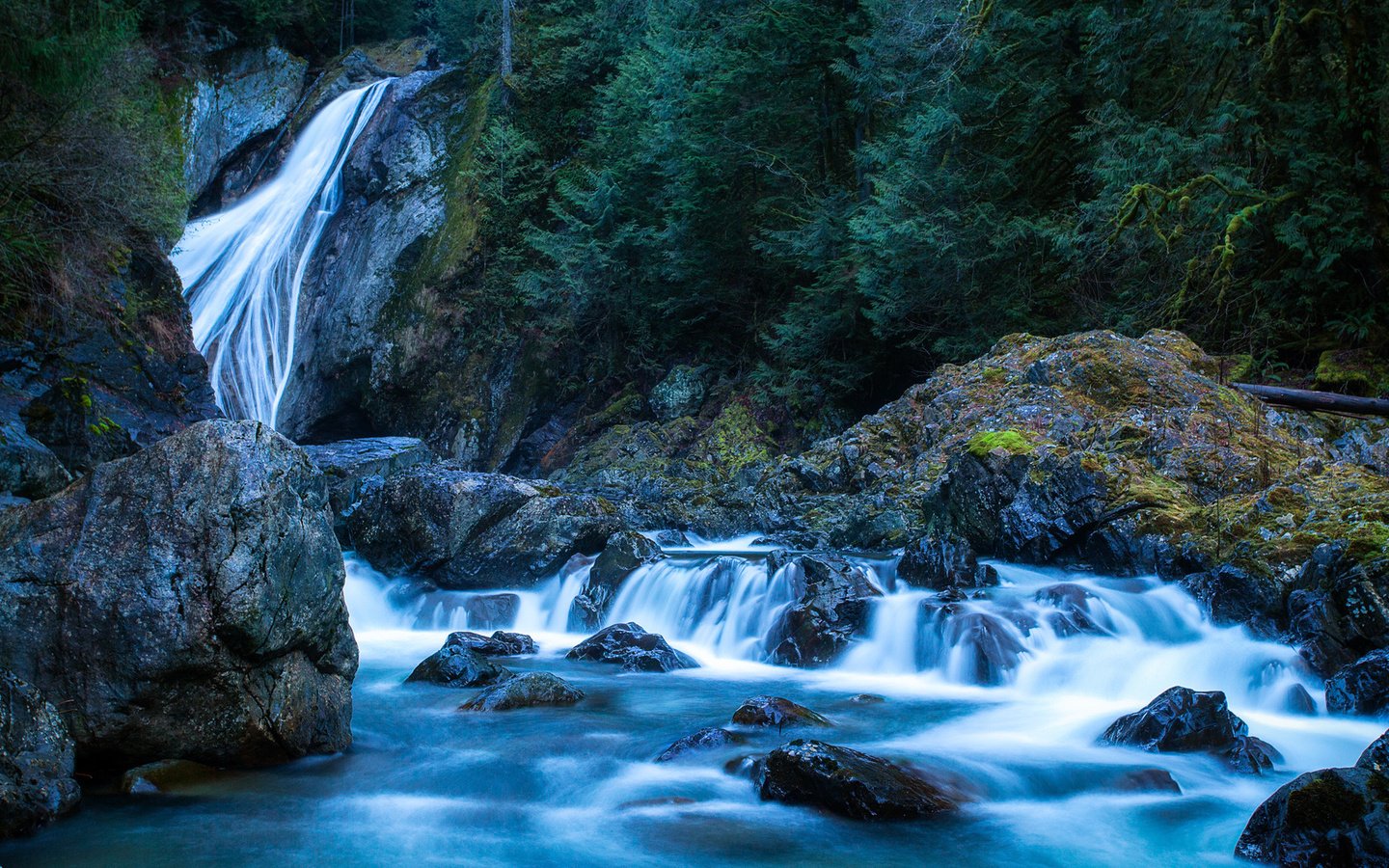 Обои река, водопад, вашингтон, rainier national park, river, waterfall, washington разрешение 1920x1080 Загрузить