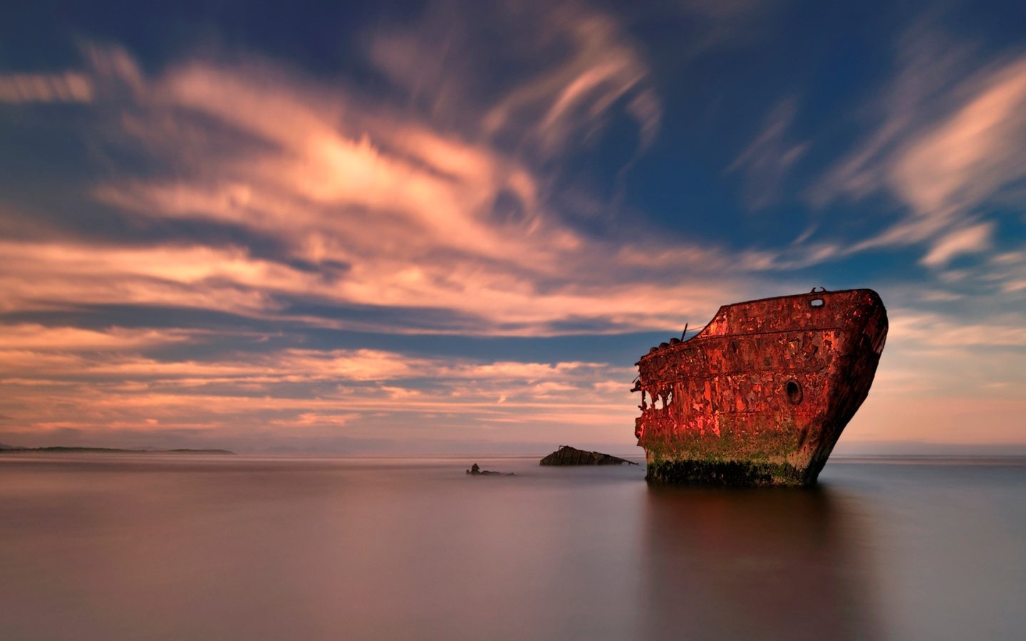 Обои небо, берег, корабль, ржавчина, the sky, shore, ship, rust разрешение 1920x1080 Загрузить