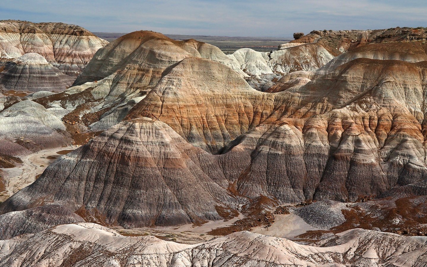 Обои горы, природа, сша, аризона, петрифайд-форест, mountains, nature, usa, az, petrified forest разрешение 2048x1214 Загрузить