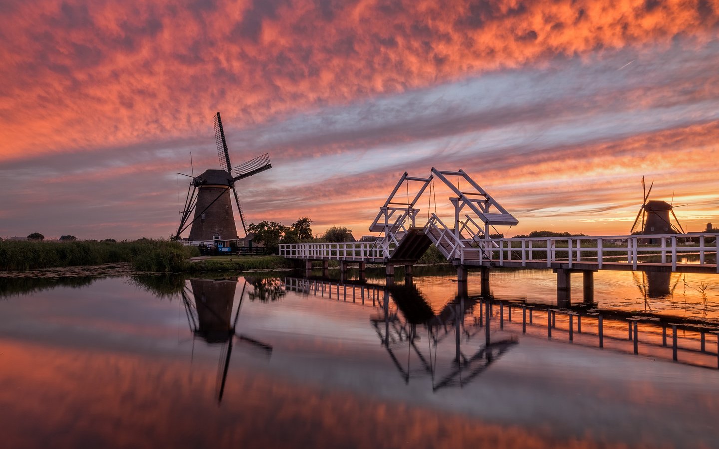 Обои вечер, мельница, нидерланды, голландия, the evening, mill, netherlands, holland разрешение 2048x1365 Загрузить