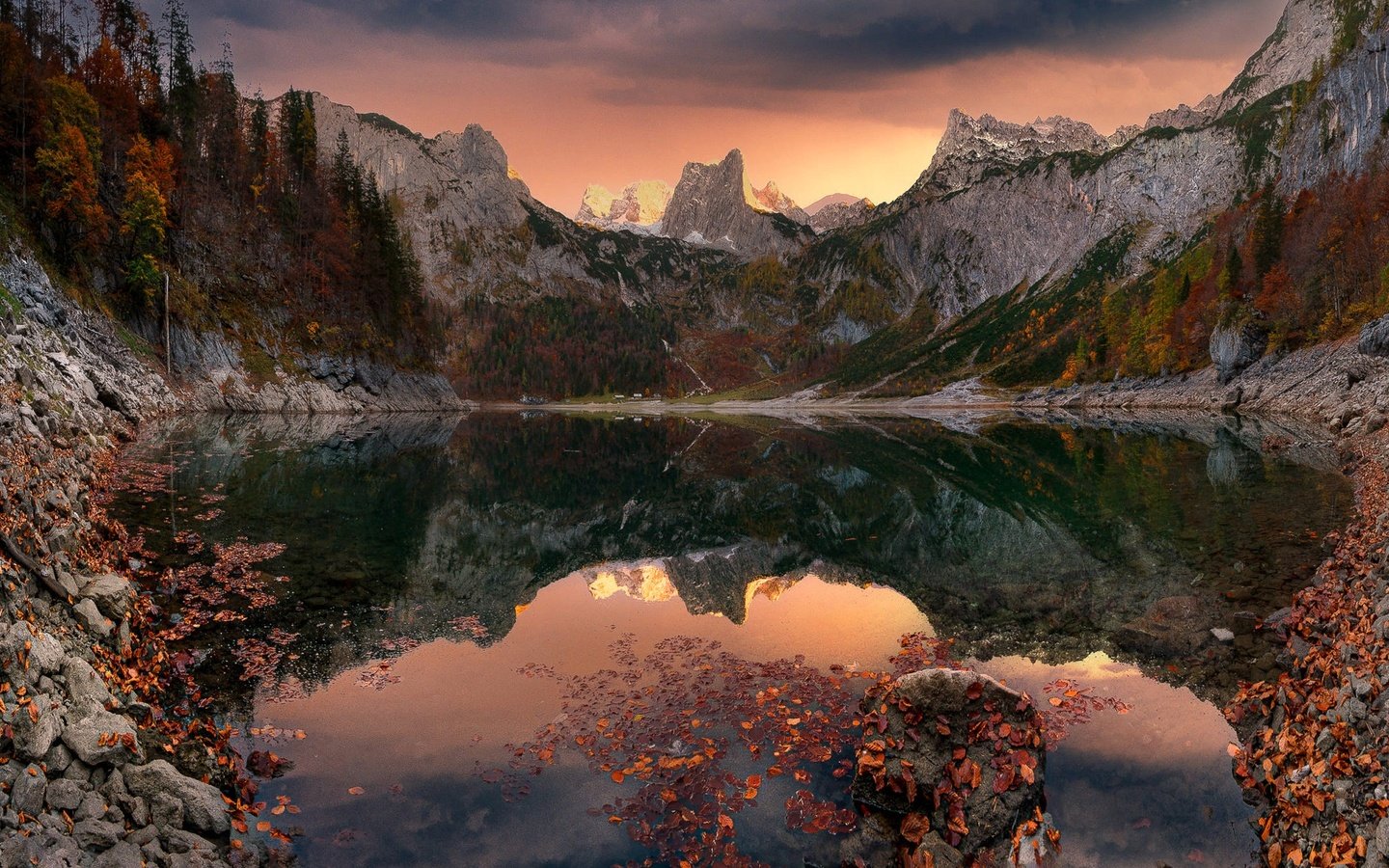 Обои озеро, горы, природа, пейзаж, осень, австрия, lake, mountains, nature, landscape, autumn, austria разрешение 1990x1322 Загрузить