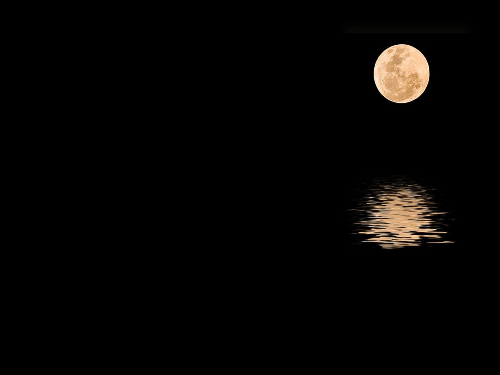 Обои ночь, отражение, луна, night, reflection, the moon разрешение 1920x1200 Загрузить