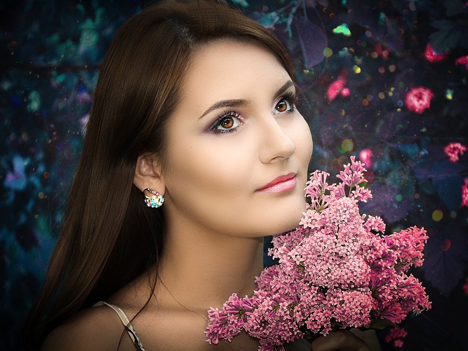 Обои цветы, девушка, портрет, взгляд, волосы, лицо, oliana, esina, oliana esina, flowers, girl, portrait, look, hair, face разрешение 5184x3456 Загрузить