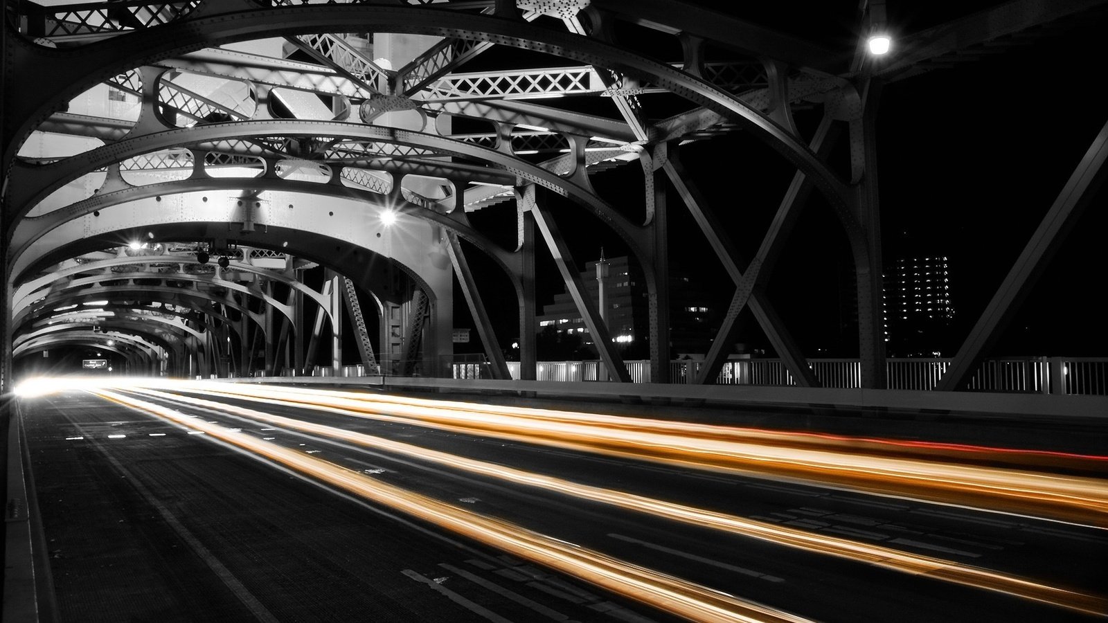 Обои дорога, ночь, огни, мост, 17, road, night, lights, bridge разрешение 1920x1200 Загрузить