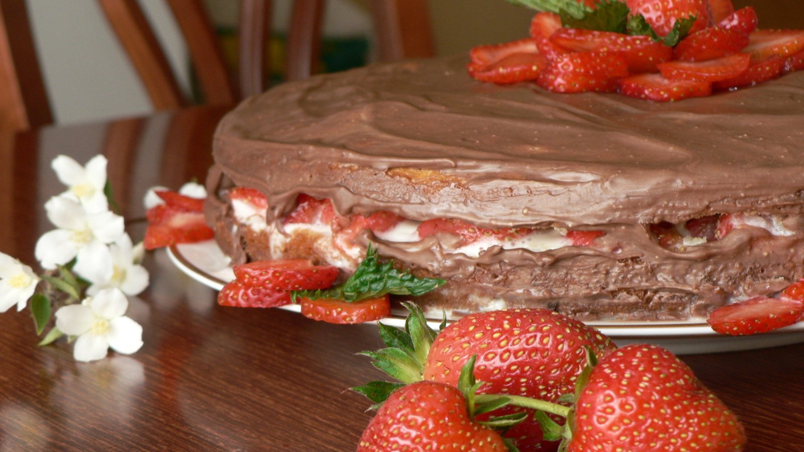 Обои еда, клубника, торт, food, strawberry, cake разрешение 2560x1920 Загрузить