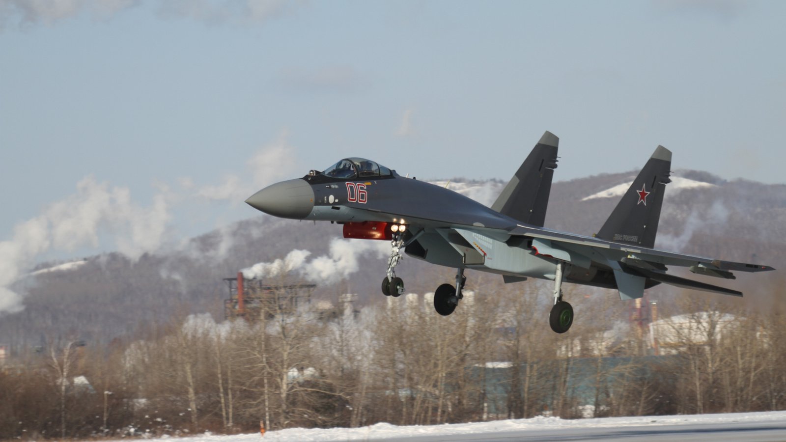 Обои истребитель, су-35с, ввс, росси, посадка., fighter, su-35s, bbc, rossi, landing. разрешение 1920x1080 Загрузить