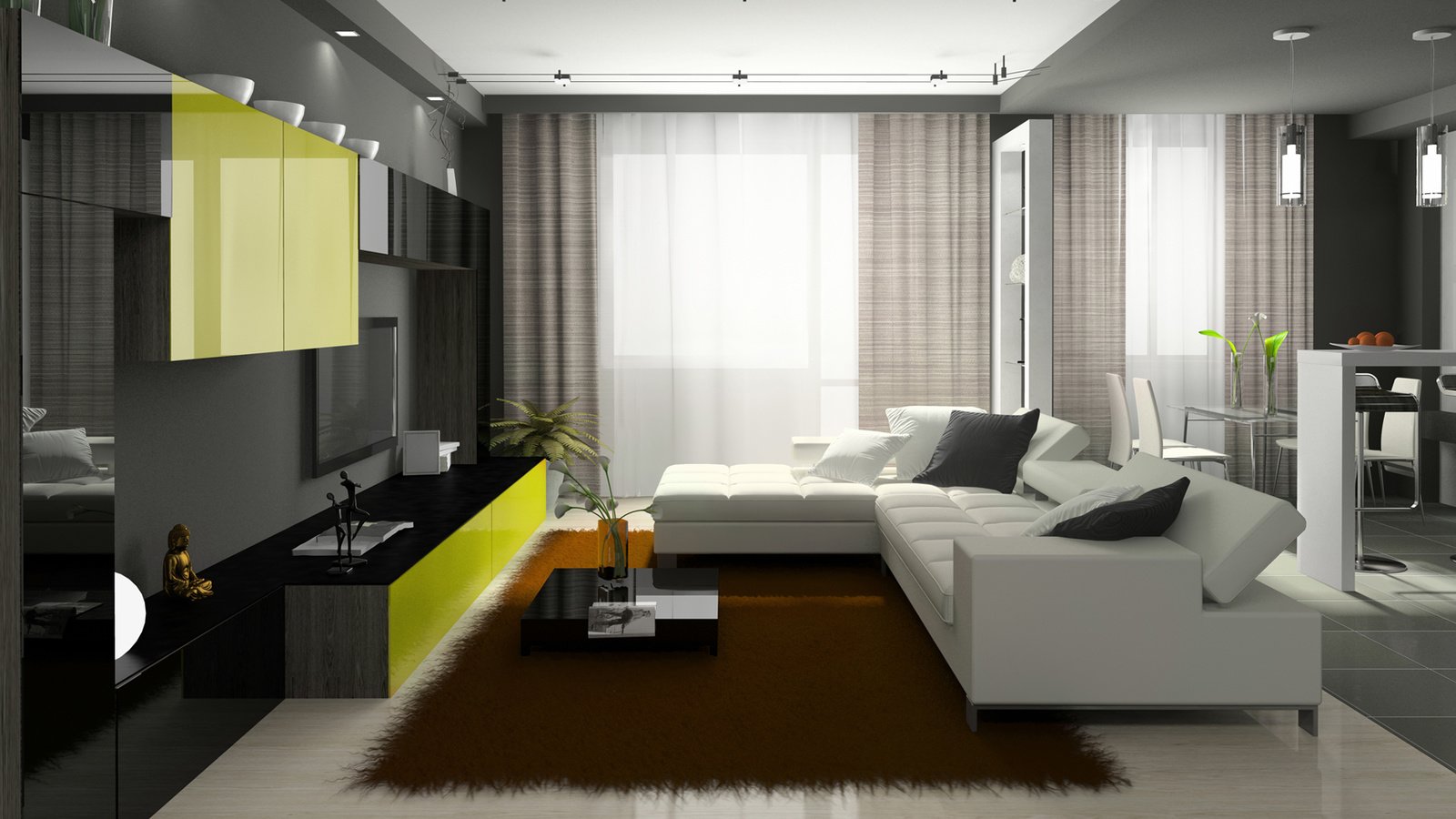 Обои стиль, интерьер, дизайн, гостиная, style, interior, design, living room разрешение 1920x1200 Загрузить