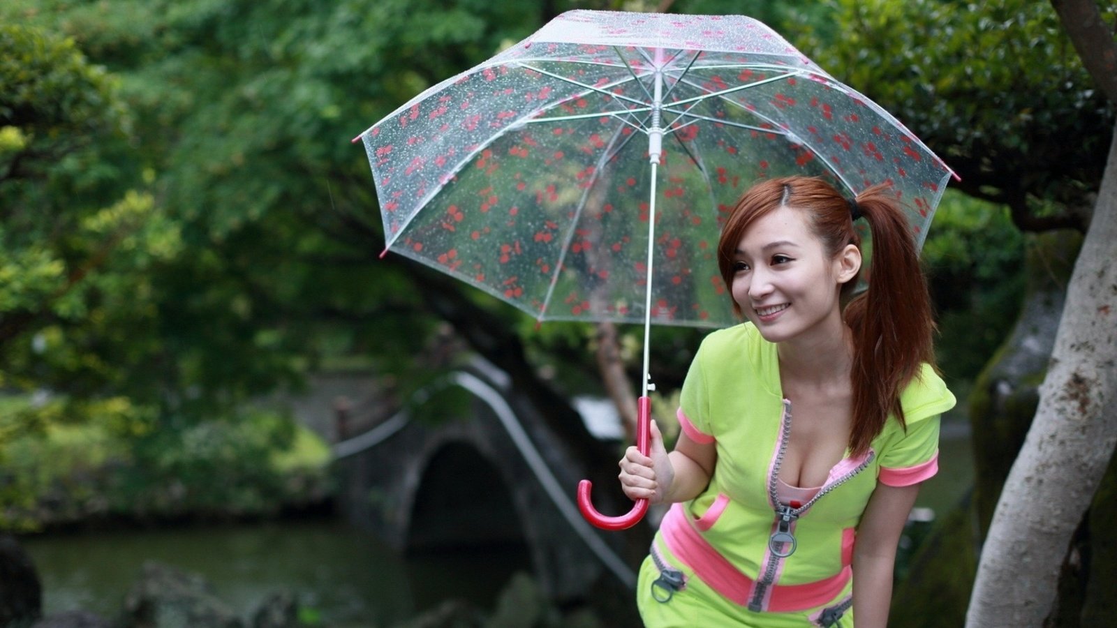 Обои девушка, зонтик, азиатка, поза, улыбка, взгляд, модель, волосы, зонт, лицо, girl, asian, pose, smile, look, model, hair, umbrella, face разрешение 1920x1080 Загрузить