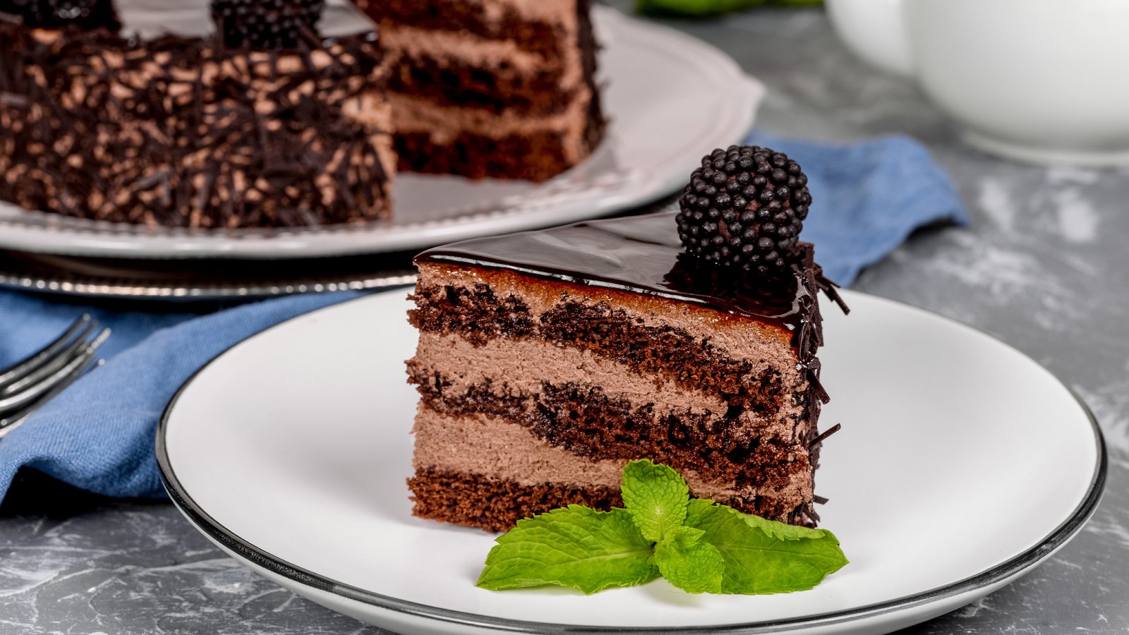 Обои шоколад, торт, десерт, 2, ежевика, крем, chocolate, cake, dessert, blackberry, cream разрешение 7490x5000 Загрузить