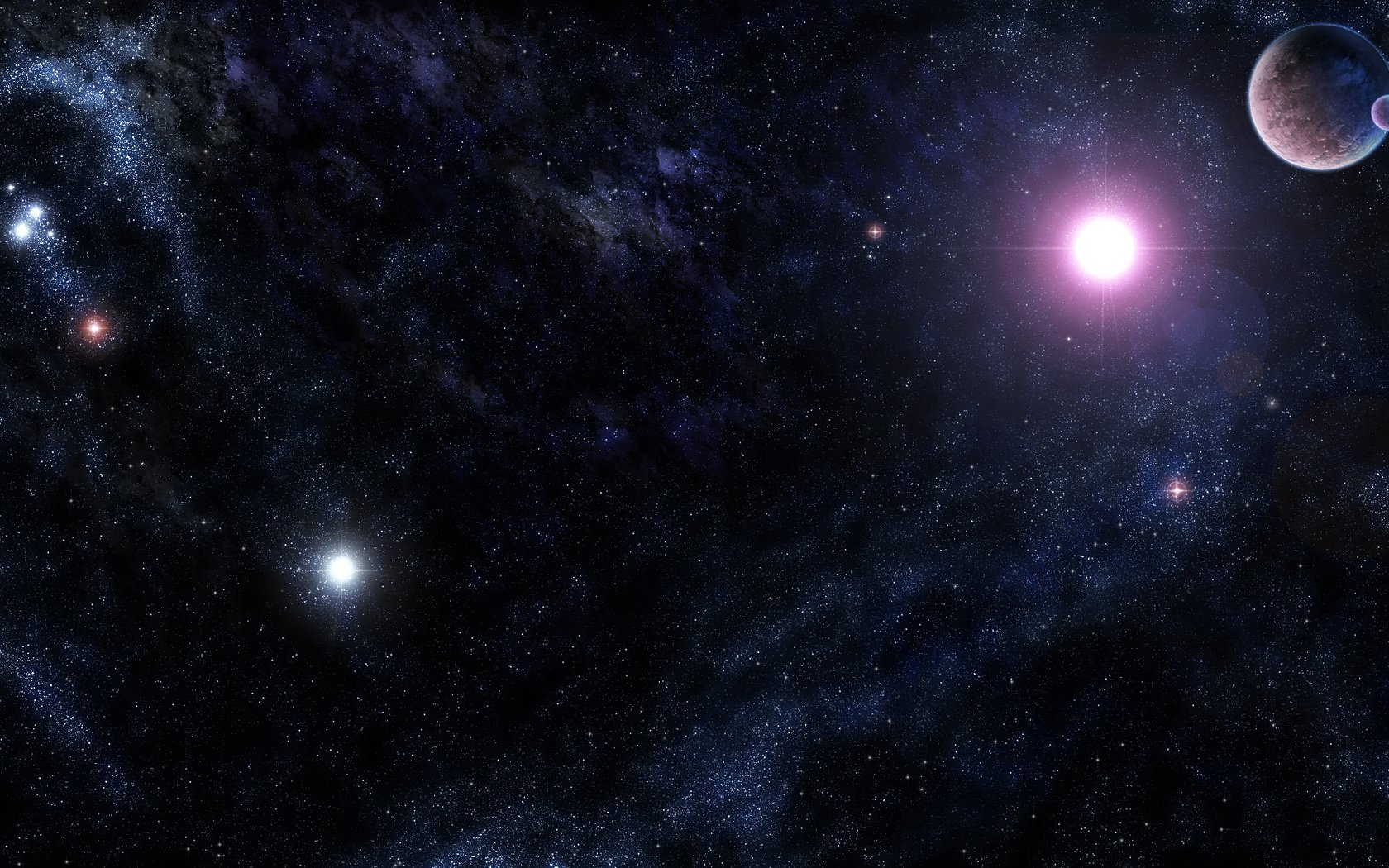 Обои звезды, планеты, вселенная, stars, planet, the universe разрешение 3200x1200 Загрузить