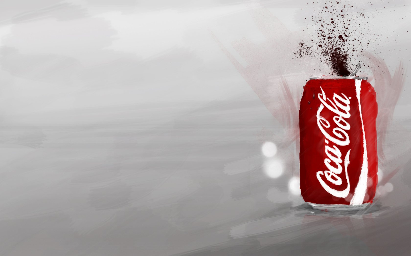 Обои арт, всплеск, банка, кока-кола, кола, art, splash, bank, coca-cola, cola разрешение 1920x1080 Загрузить