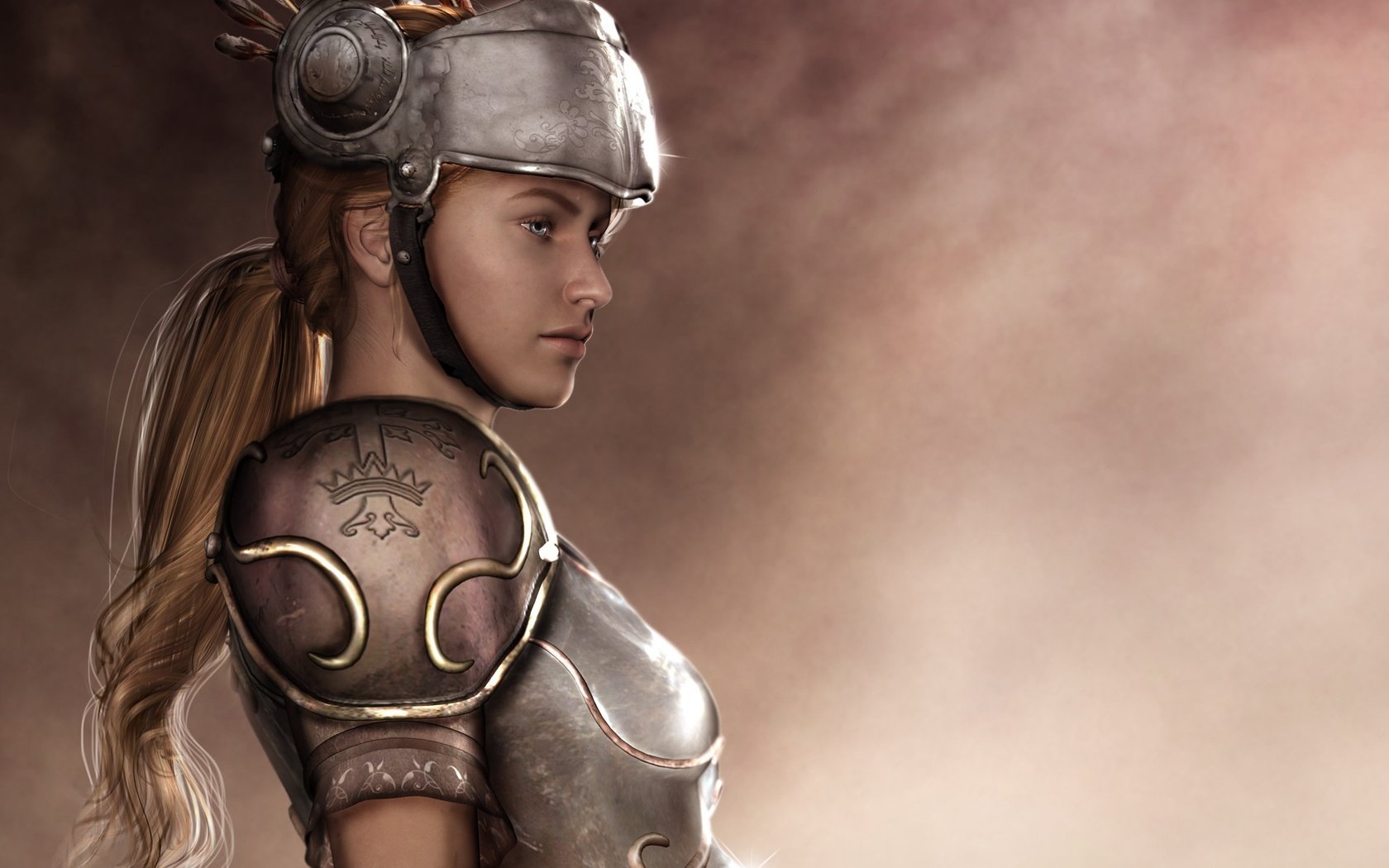 Обои арт, девушка, шлем, фэнтези, профиль, броня, art, girl, helmet, fantasy, profile, armor разрешение 2362x1901 Загрузить