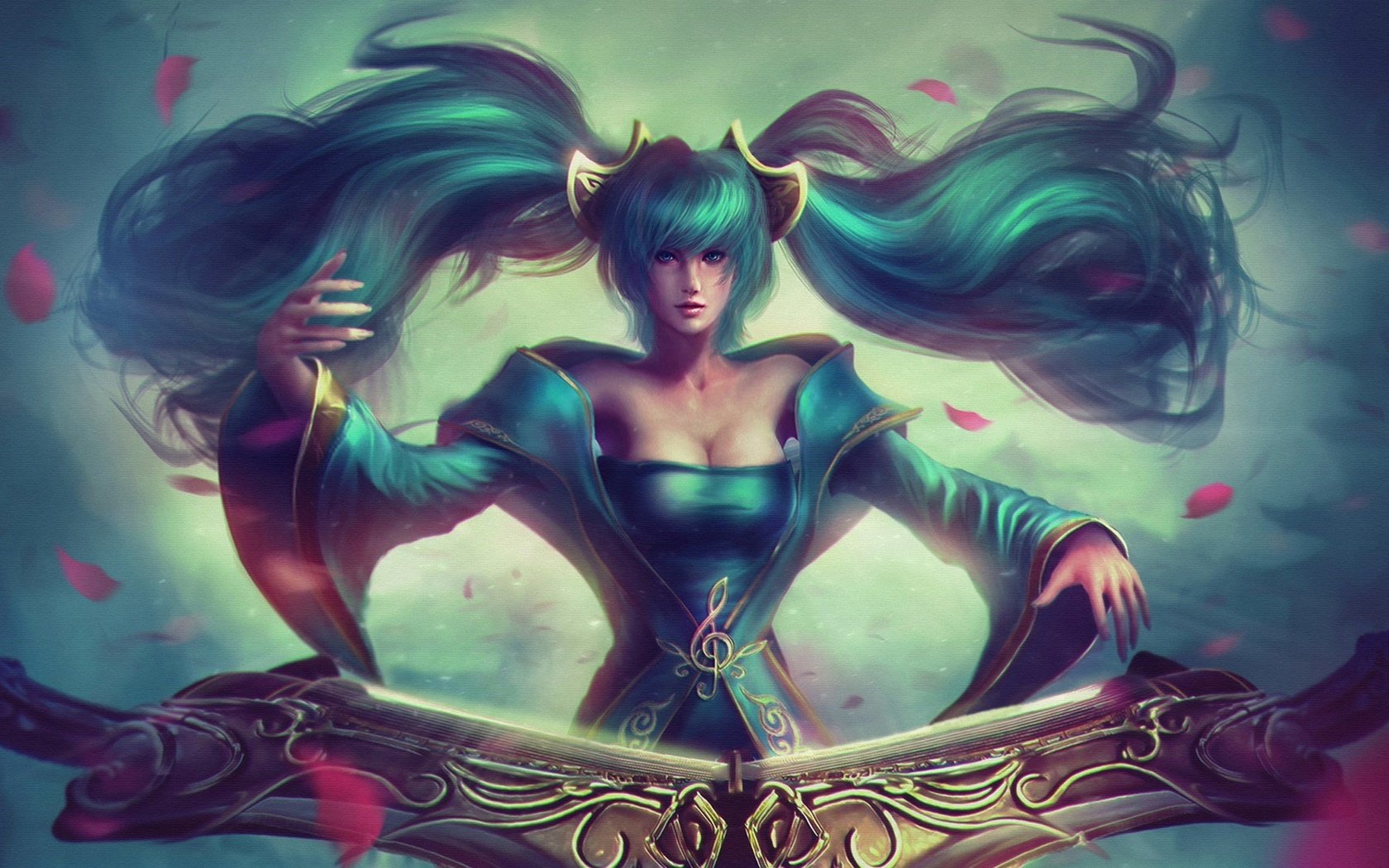 Обои девушка, sona, riot games, лига легенд, moba, maven, maven of the strings, girl, league of legends разрешение 1920x1207 Загрузить