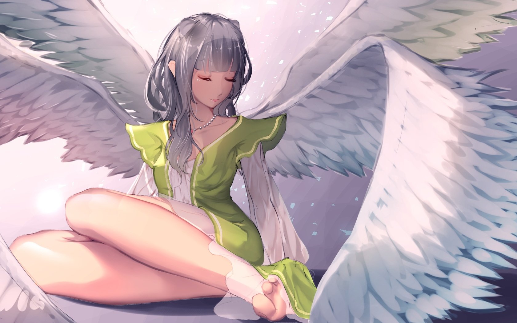 Обои арт, девушка, крылья, аниме, ангел, art, girl, wings, anime, angel разрешение 1920x1080 Загрузить