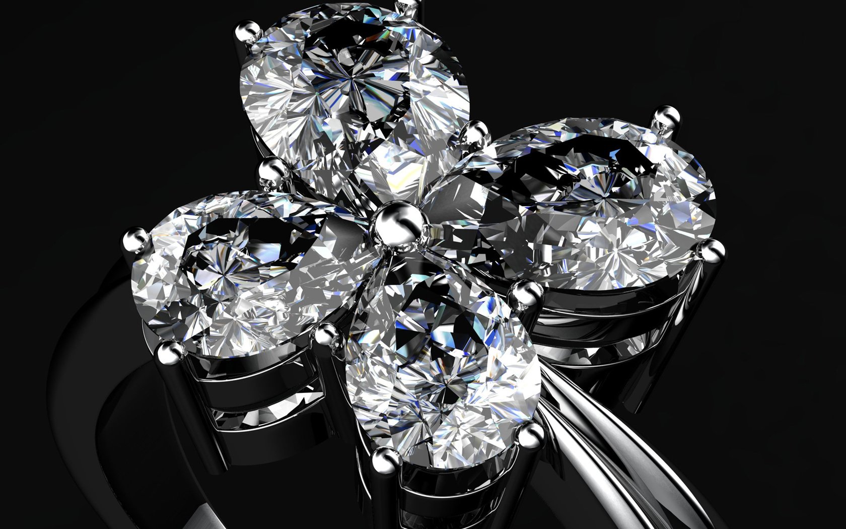 Обои кольцо, черный фон, бриллианты, ювелирные изделия, ring, black background, diamonds, jewelry разрешение 2048x1080 Загрузить