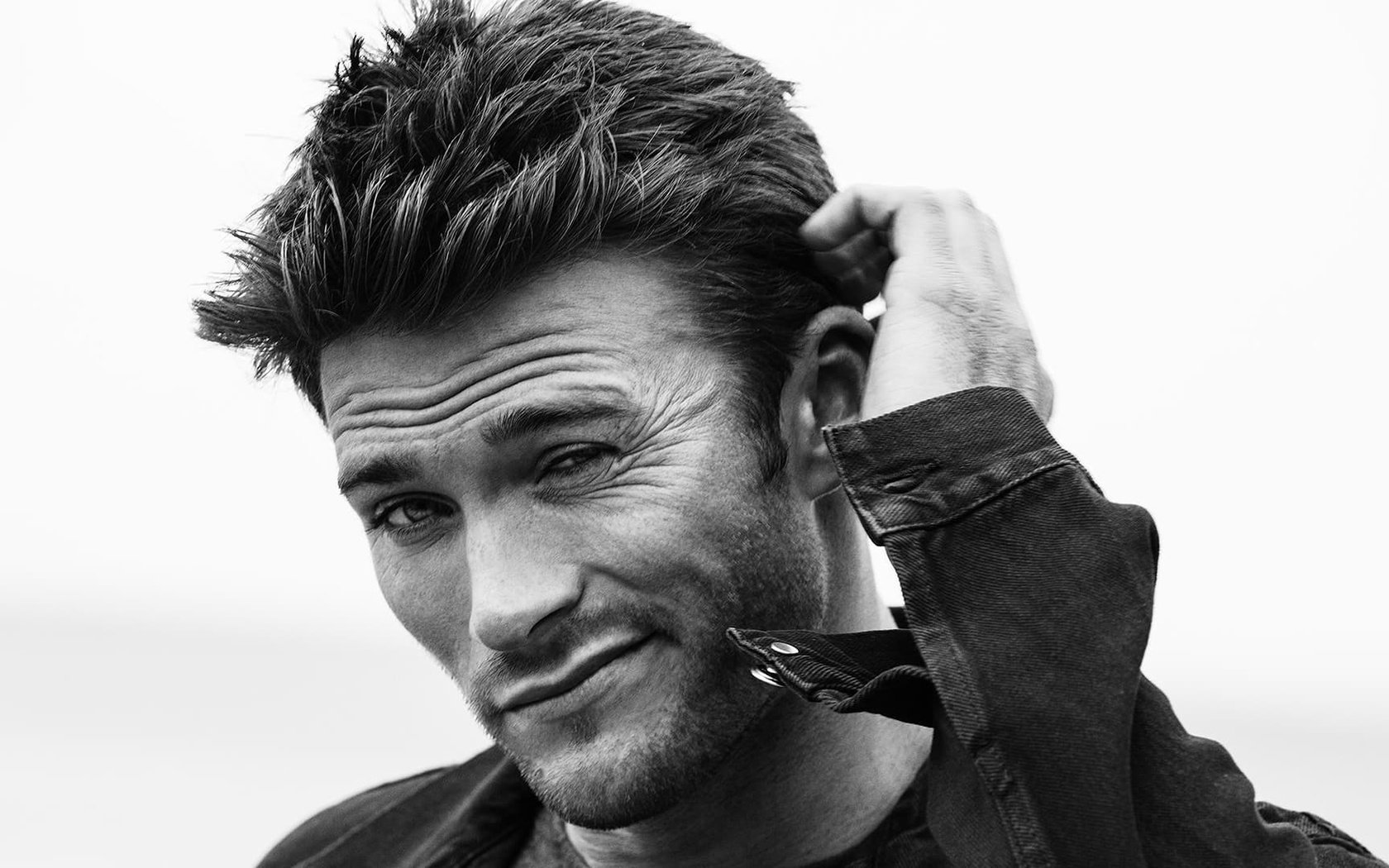 Обои чёрно-белое, актёр, мужчина, скотт иствуд, black and white, actor, male, scott eastwood разрешение 1920x1080 Загрузить