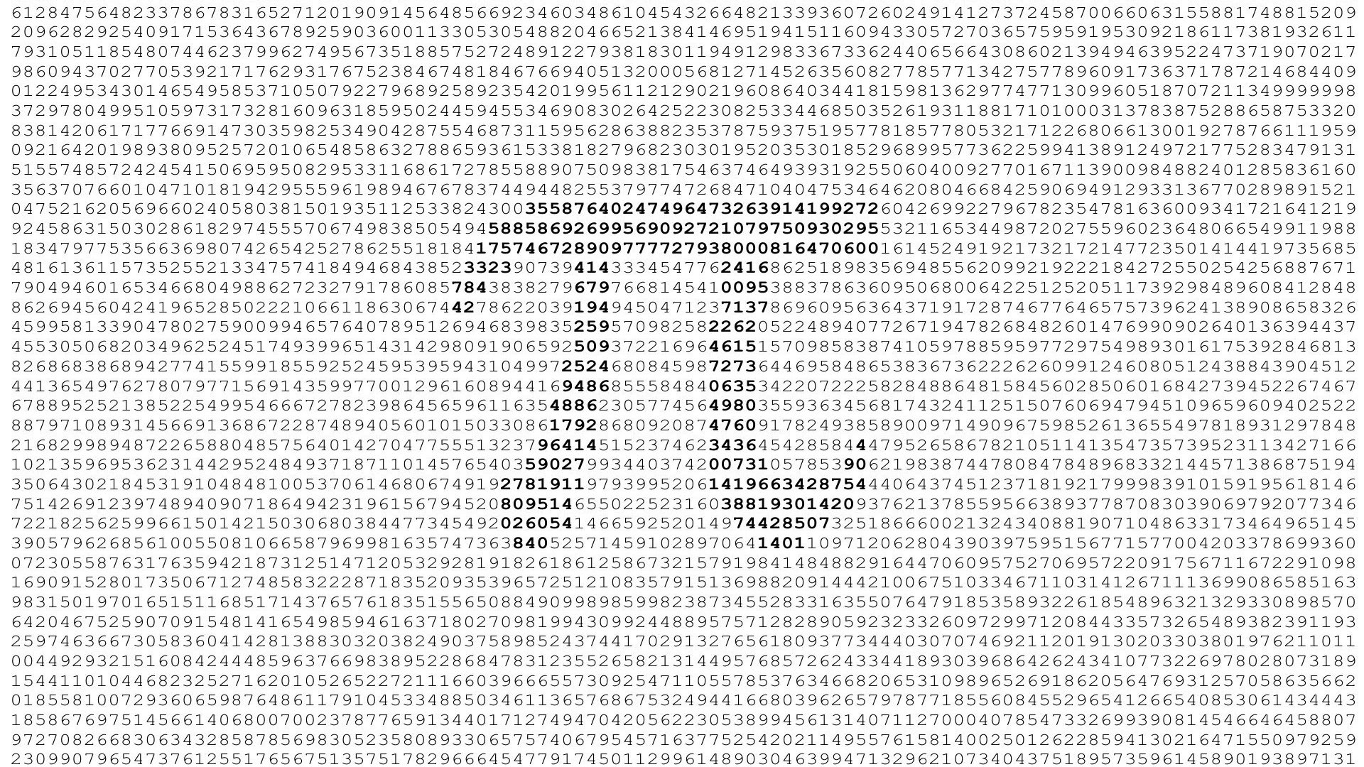 Обои число, 3.14, пи, число пи, the number, pi, the number pi разрешение 1920x1200 Загрузить