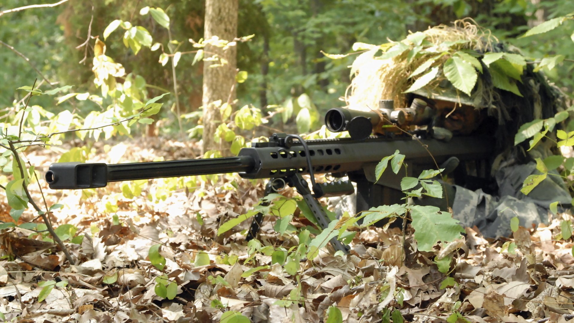 Обои лес, снайпер, винтовка, засада, forest, sniper, rifle, ambush разрешение 2373x1479 Загрузить