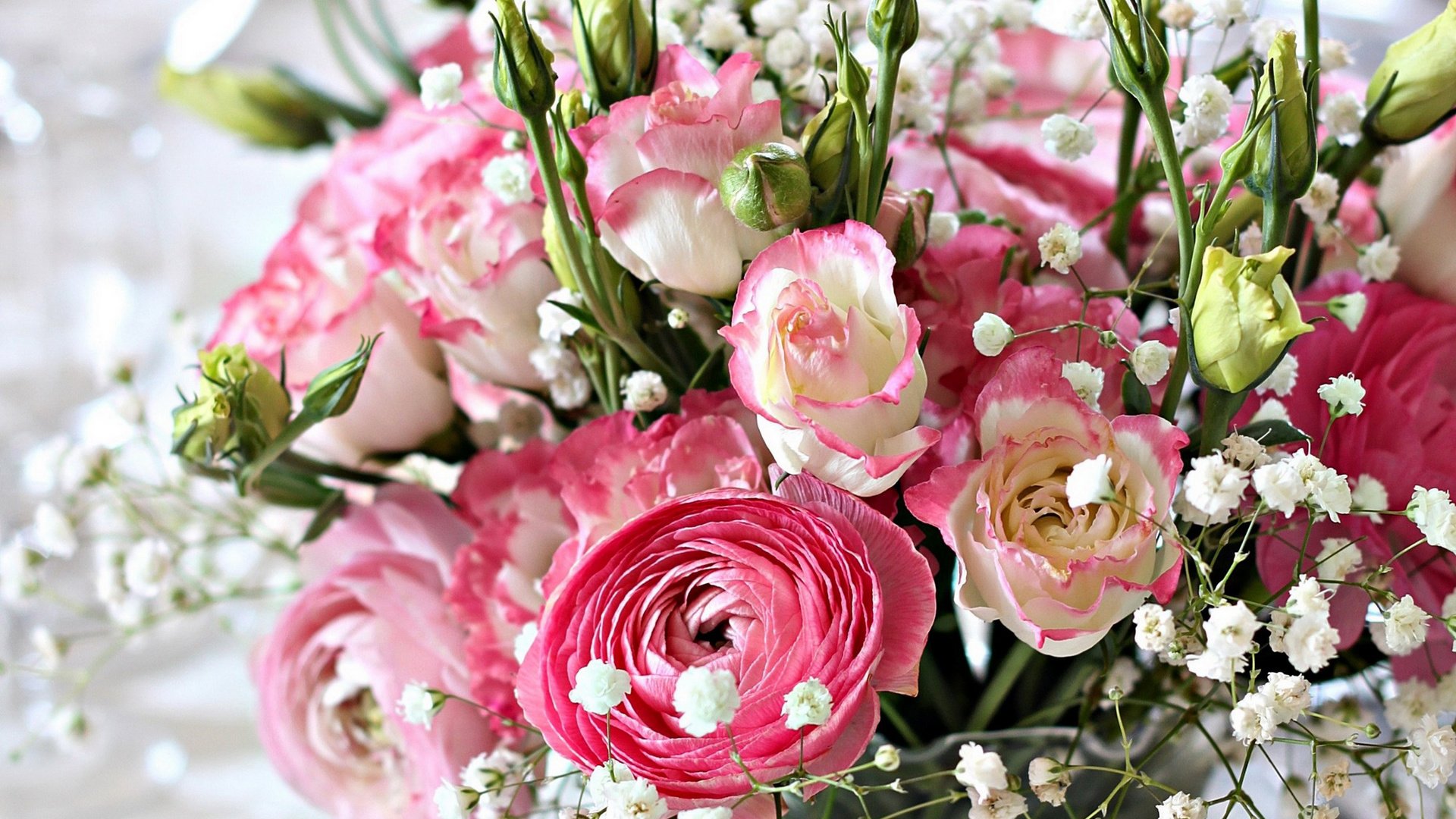 Обои цветы, розы, букет, эустома, flowers, roses, bouquet, eustoma разрешение 2000x1420 Загрузить