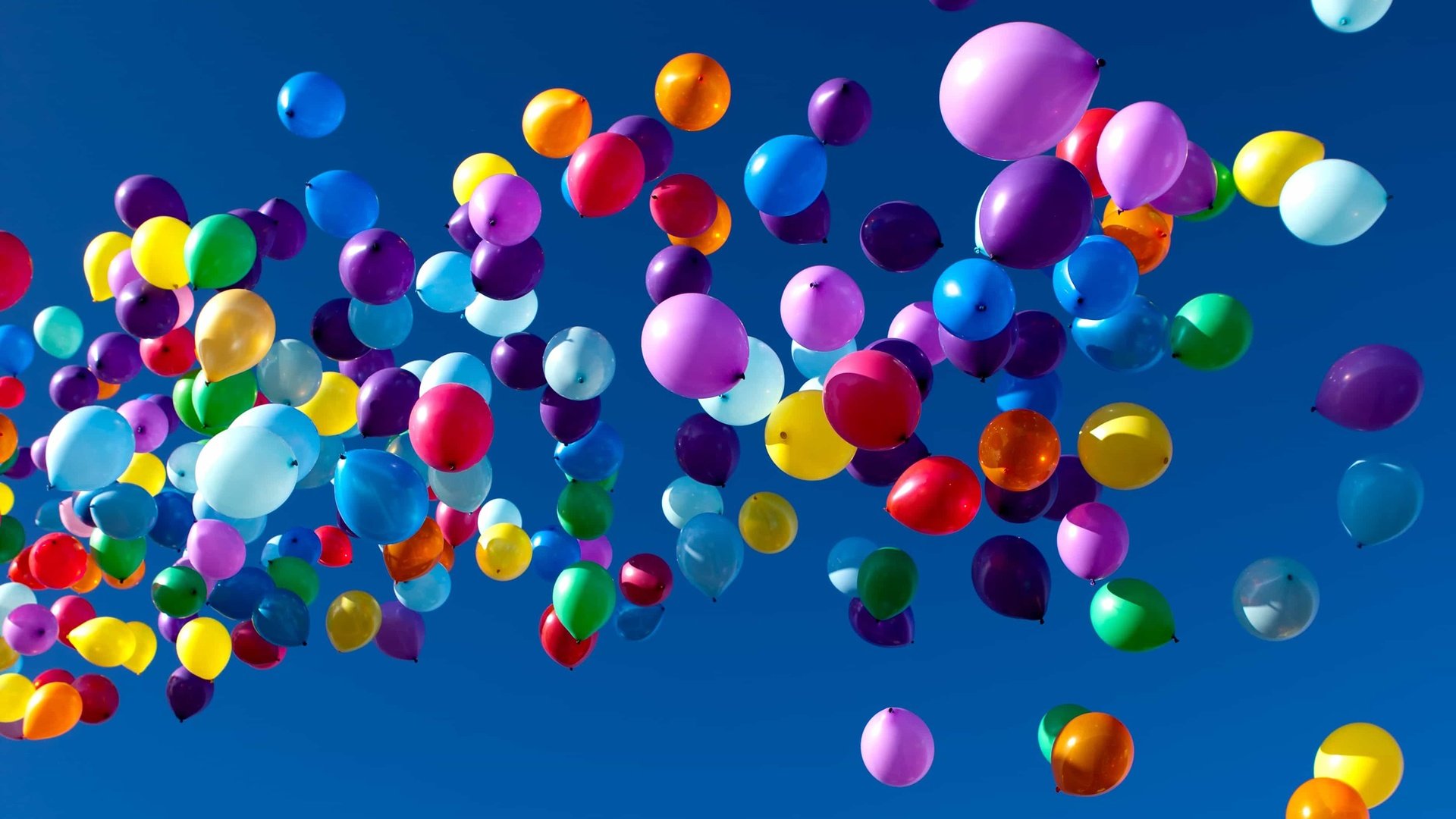 Обои небо, шары, разноцветные, воздушные шарики, the sky, balls, colorful, balloons разрешение 2880x1800 Загрузить