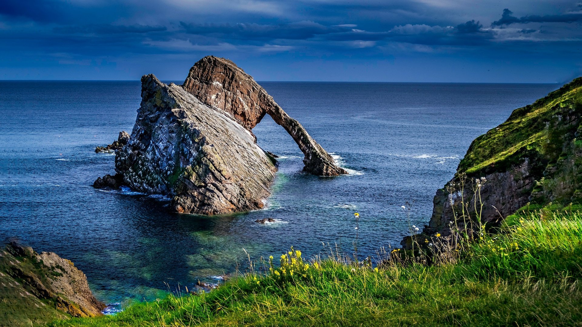 Обои вода, пейзаж, скала, утес, water, landscape, rock разрешение 3000x1767 Загрузить