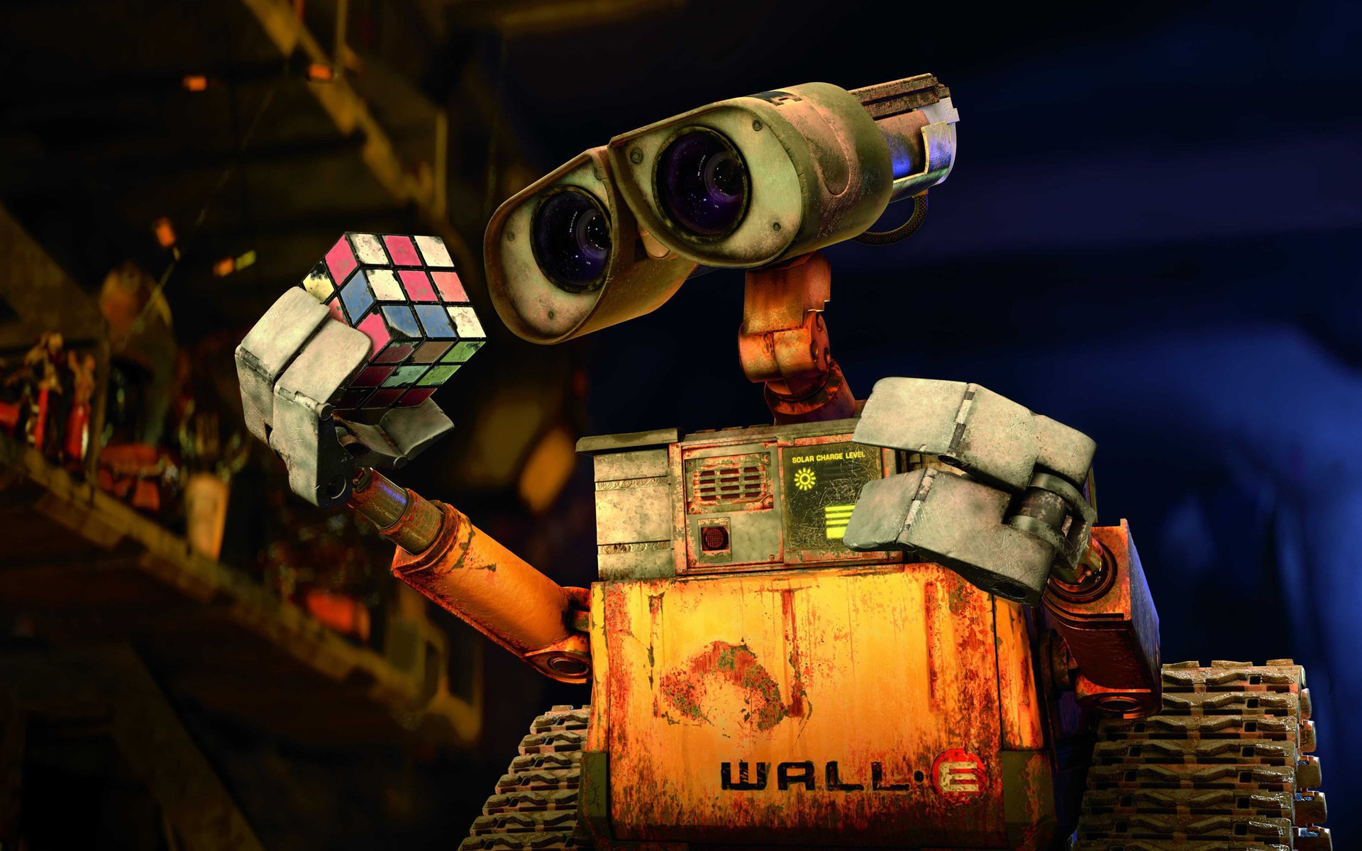 Обои валл-и, kubick-rubik, admire, wall-e разрешение 2100x1412 Загрузить