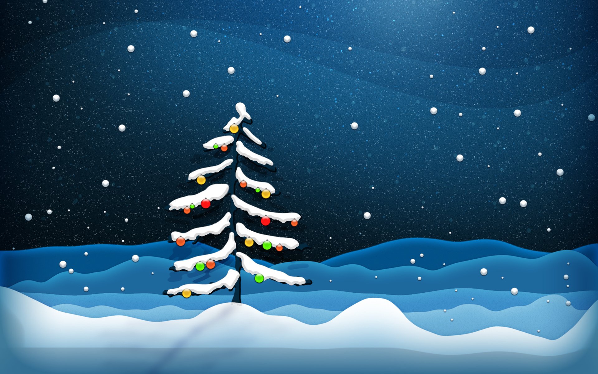 Обои снег, новый год, елка, украшения, snow, new year, tree, decoration разрешение 2560x1600 Загрузить