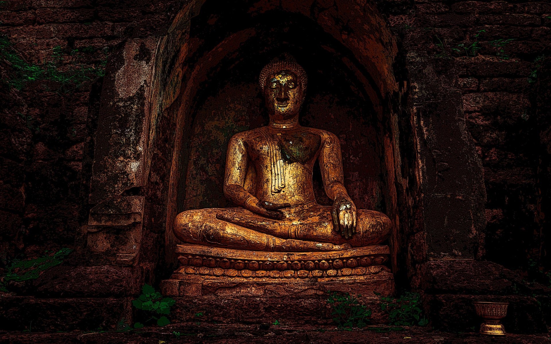 Обои будда, статуя, религия, buddhism, буддизм, buddha, statue, religion разрешение 3554x1999 Загрузить