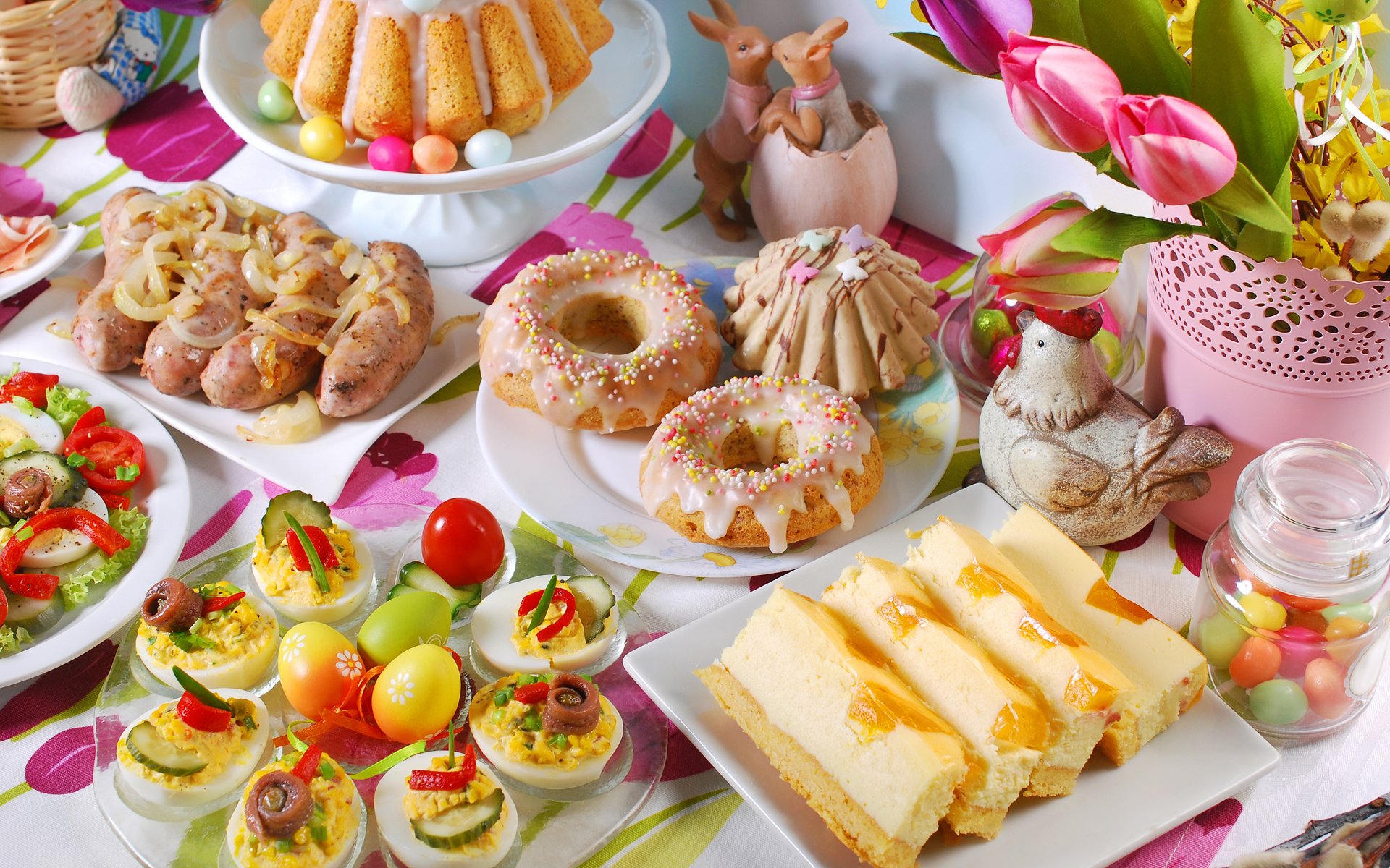 Обои пасха, яйца, пирог, кулич, закуски, teresa kasprzycka, easter, eggs, pie, cake, snacks разрешение 3840x2400 Загрузить