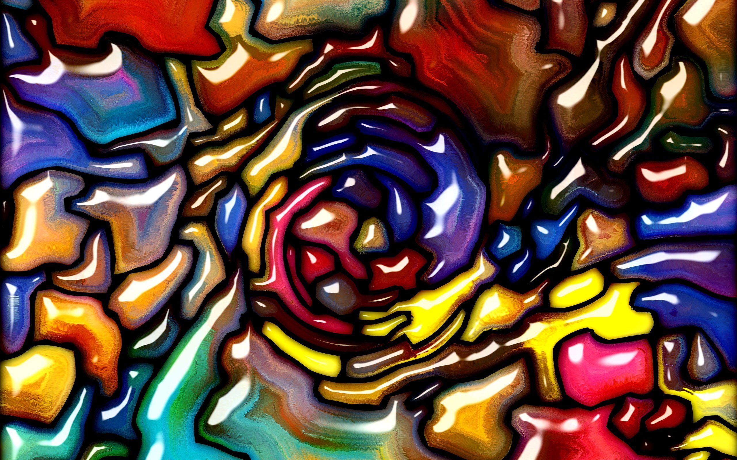 Обои витраж, абстракт, красочная, абстракция, фон, краски, цвет, радуга, живопись, расцветка, stained glass, abstract, colorful, abstraction, background, paint, color, rainbow, painting, colors разрешение 3600x2700 Загрузить