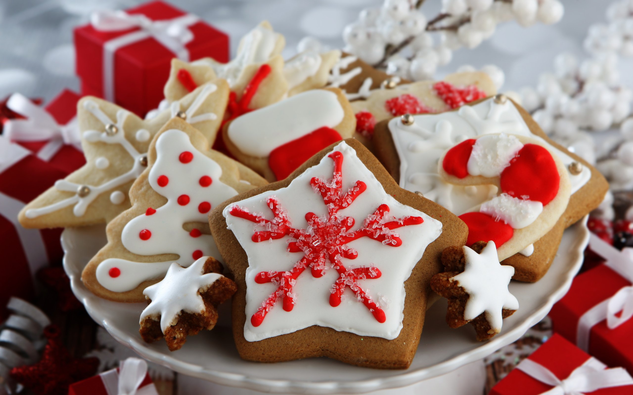 Обои рождество, печенье, выпечка, christmas, cookies, cakes разрешение 3840x2400 Загрузить