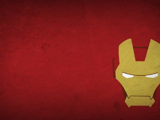 Обои рисунок, минимализм, железный человек, минимаизм, figure, minimalism, iron man разрешение 1920x1080 Загрузить