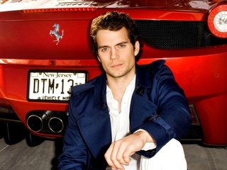 Обои машина, красная, актёр, мужчина, генри кавилл, machine, red, actor, male, henry cavill разрешение 1920x1200 Загрузить