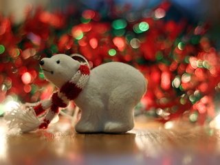 Обои макро, медведь, игрушка, праздник, macro, bear, toy, holiday разрешение 2560x1671 Загрузить