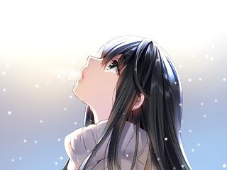 Обои аниме, девочка, профиль, волосы, слезы, nardack, anime, girl, profile, hair, tears разрешение 2000x1414 Загрузить