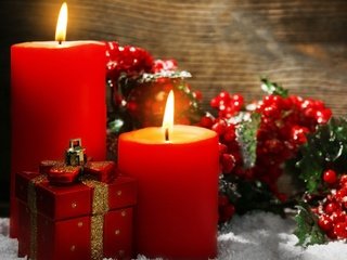 Обои свечи, новый год, рождество, декор, candles, new year, christmas, decor разрешение 2880x1800 Загрузить