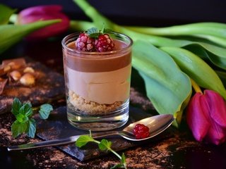 Обои мята, мороженое, тюльпан, шоколад, десерт, mint, ice cream, tulip, chocolate, dessert разрешение 6000x4000 Загрузить