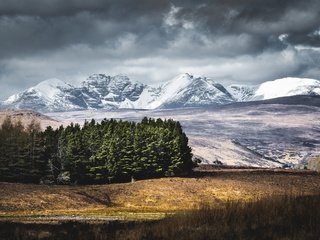 Обои горы, лес, осень, mountains, forest, autumn разрешение 3000x2000 Загрузить