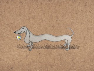 Обои рисунок, собака, такса, figure, dog, dachshund разрешение 4500x3194 Загрузить