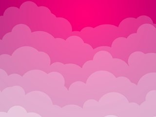 Обои облака, розовый фон, clouds, pink background разрешение 2048x1152 Загрузить