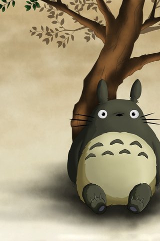 Обои сидит, tonari no totoro, мой сосед тоторо, sitting, my neighbor totoro разрешение 1920x1200 Загрузить