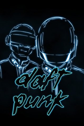 Обои daft punk, силуэты, шлемы, tron version, каски, silhouettes, hats, helmets разрешение 1920x1080 Загрузить