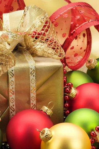 Обои новый год, зима, подарки, праздник, елочные шары, new year, winter, gifts, holiday, christmas balls разрешение 1920x1200 Загрузить