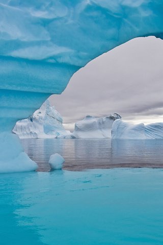 Обои вода, снег, море, лёд, айсберг, water, snow, sea, ice, iceberg разрешение 1920x1080 Загрузить