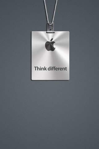 Обои серый, мак, лого, think different, эппл, grey, mac, logo, apple разрешение 1920x1080 Загрузить